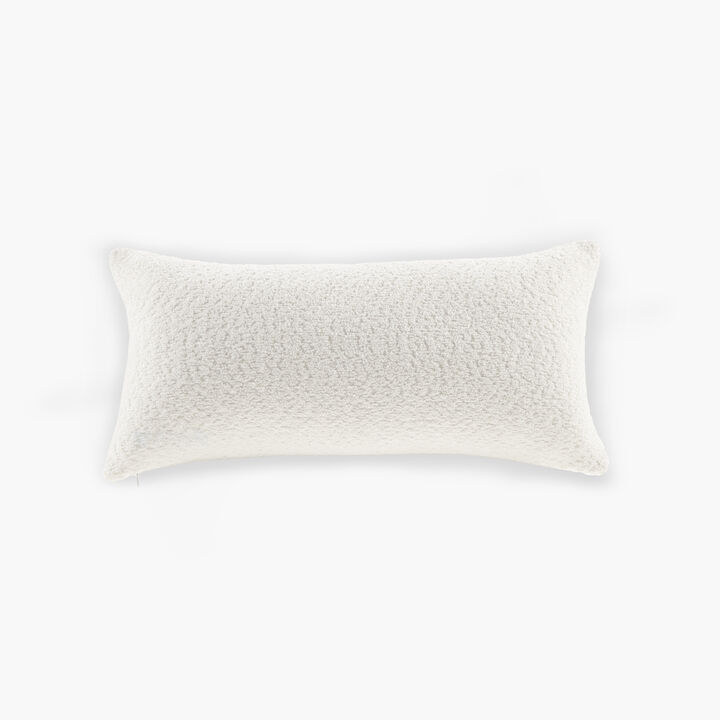 Gracie Mills Manning Solid Boucle Oblong Decorative Pillow