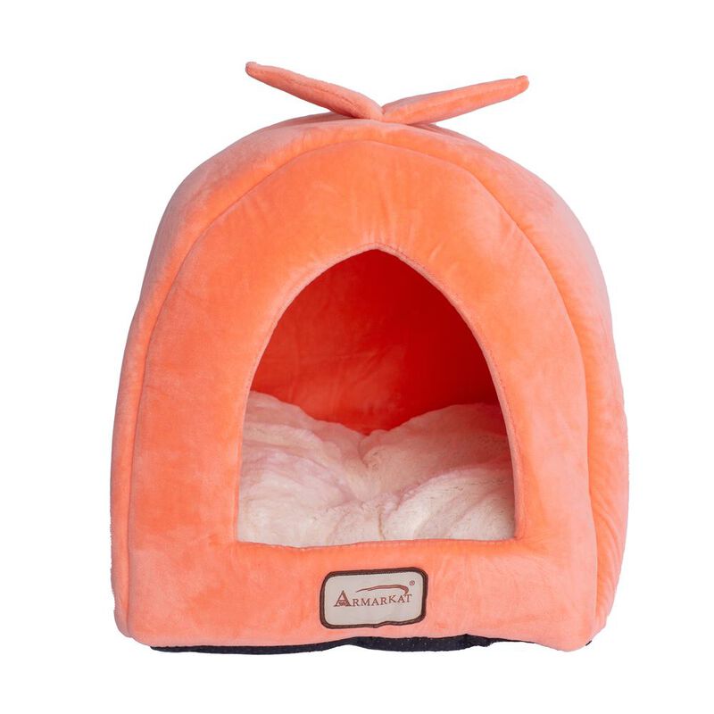 Armarkat Cat Bed Orange And Ivory