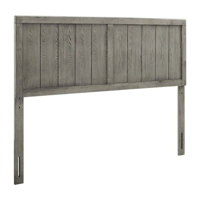 Wood King Headboard with Sturdy Construction and Classic Design for Bedroom image number 0