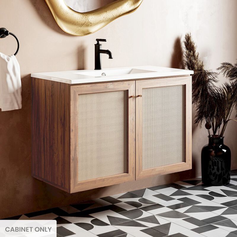 Classe 36" Wall-Mounted Bathroom Vanity in Oak-Cabinet Only image number 1