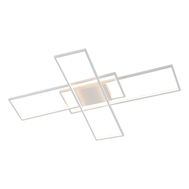 Palco Contemporary Minimalist Metal Adjustable Dimmable Geometric Integrated LED Flush Mount