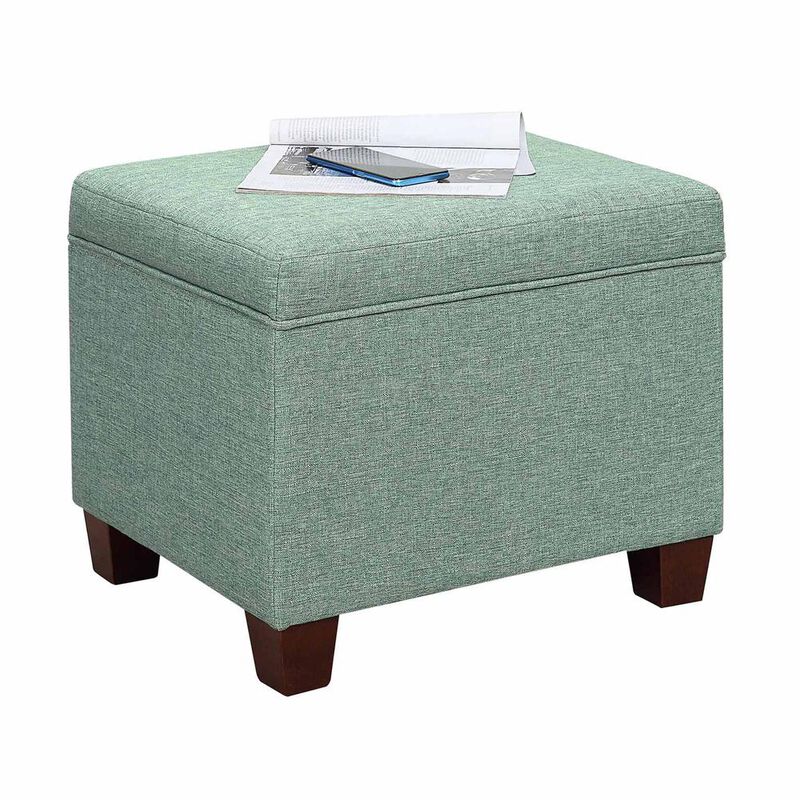 Convenience Concepts Madison Storage Ottoman, Green