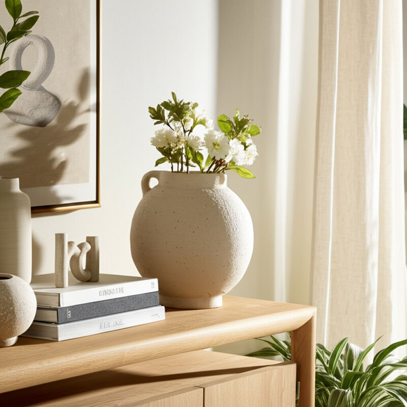 Bulbous Jug with Handle image number 2