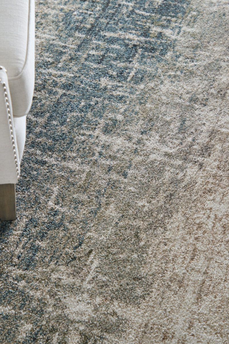 Richmond 39R5F Blue/Beige 9' x 12' Rug image number 4
