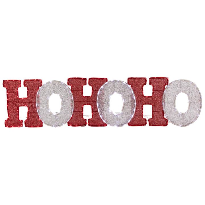 Northlight  76.75 in. LED Lighted Ho Ho Ho Christmas Outdoor Decoration