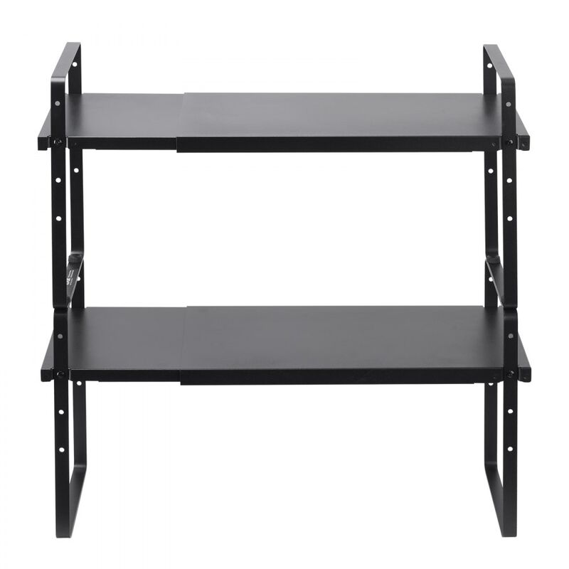 2-Tier Cabinet Organizer Shelf Steel Counter Spice Rack for Kitchen image number 0