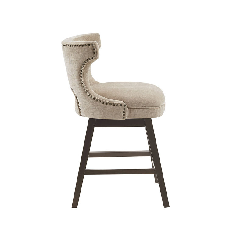 Gracie Mills Paula Transitional Swivel Counter Stool 25.75 image number 2