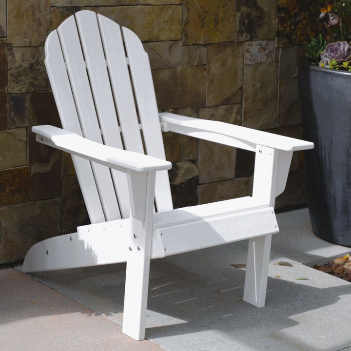 ResinTEAK Adirondack Chair For Fire Pits, Patio, Porch, and Deck, Essential Collection