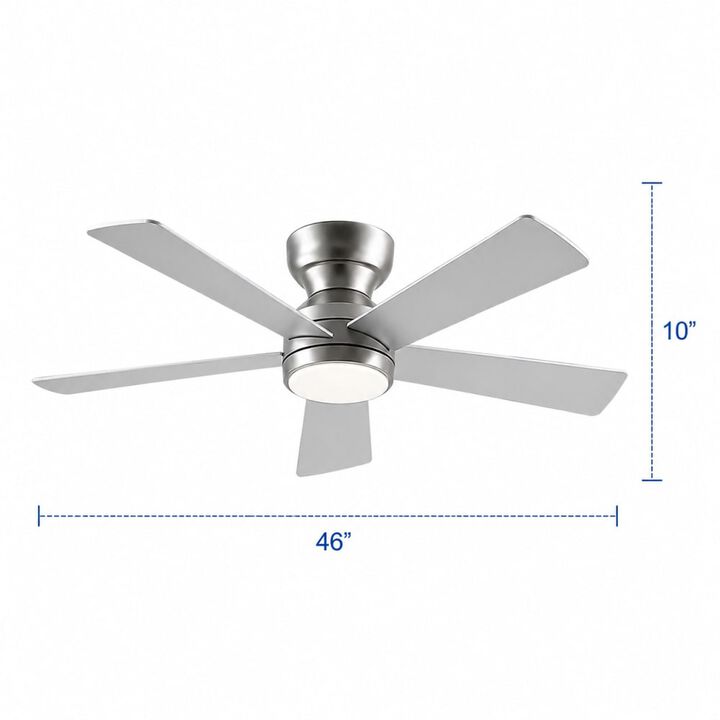 ELEMENT ACE Indoor Outdoor Ceiling Fan with LED Light Kit, Remote Control, Reversible Motor, Six Speeds, Plywood Blades