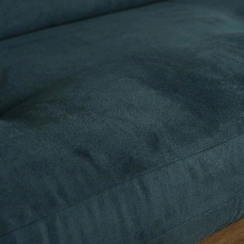 Tucson Frame-Rustic Walnut Finish-Suede Navy Mattress image number 9