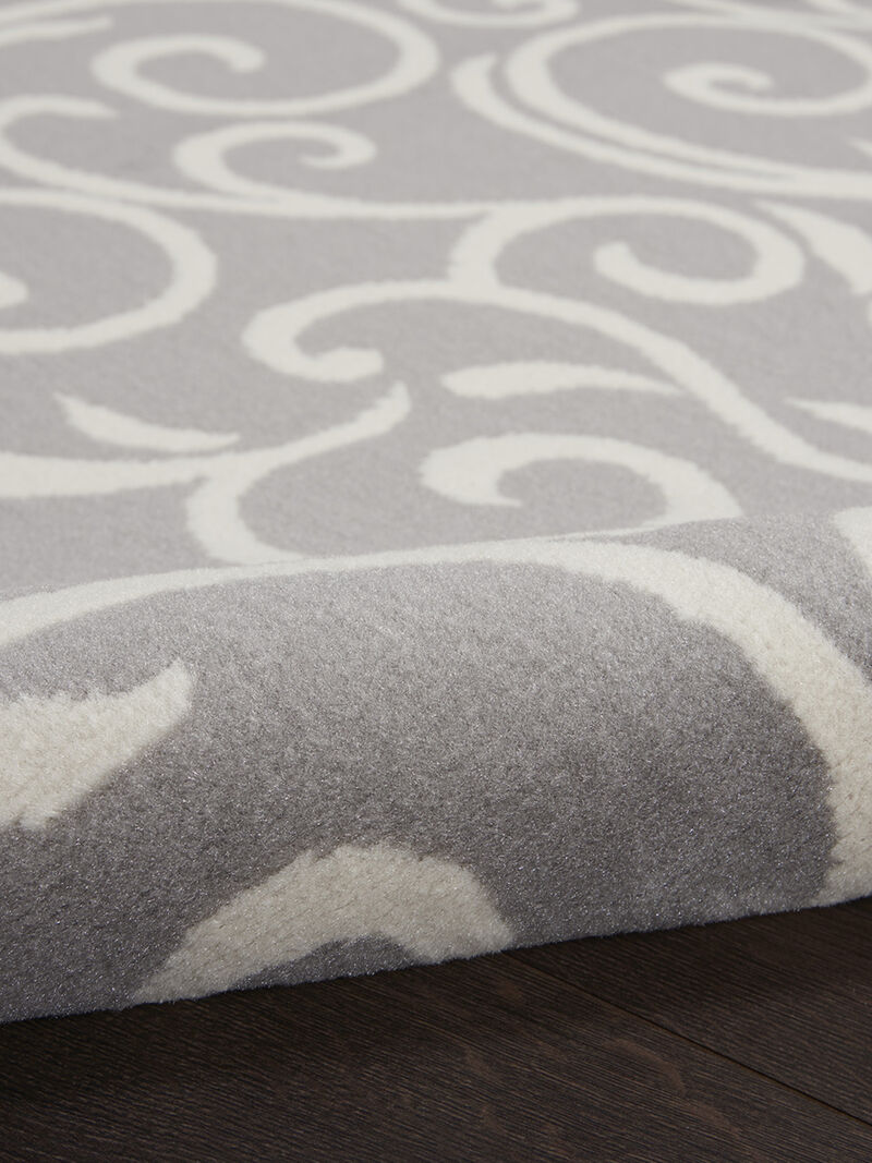 Grafix GRF19 Gray 5'3" x Round Rug