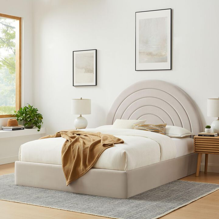 Modway Solana Arched Performance Velvet King Platform Bed