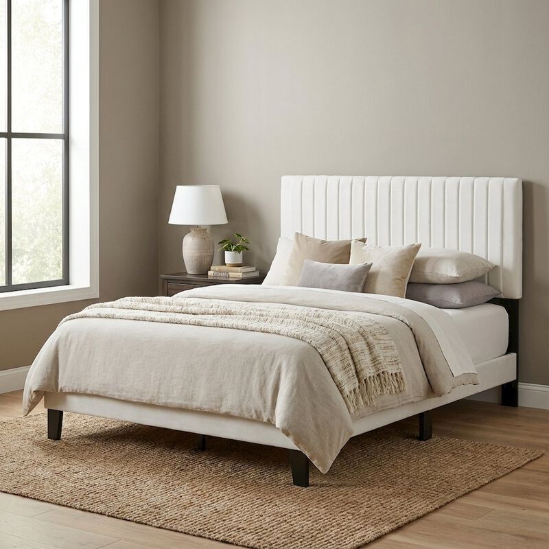 Performance Velvet King Headboard, Upholstered Design, Sturdy Build image number 3