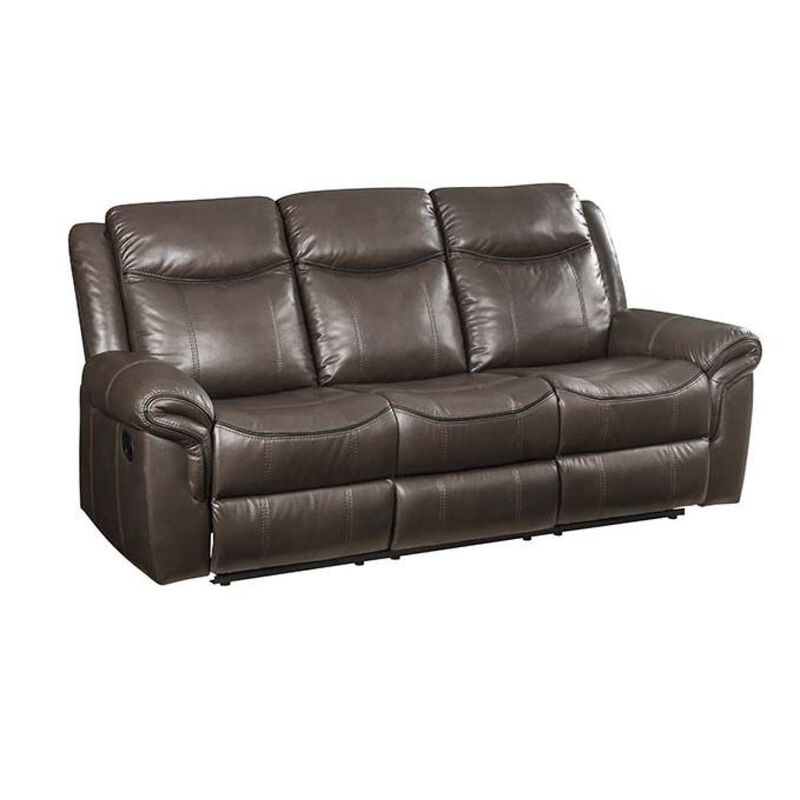 Lydia Motion Sofa, Brown Leather Aire LV