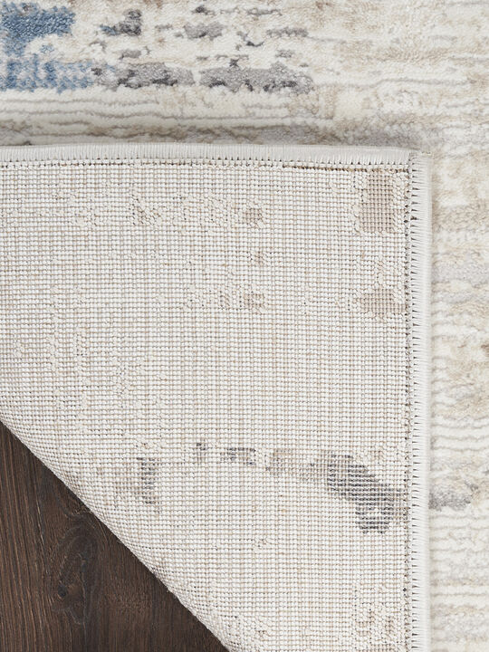 CK022 Infinity IFN06 Ivory/Gray/Blue 6' x 9' Rug