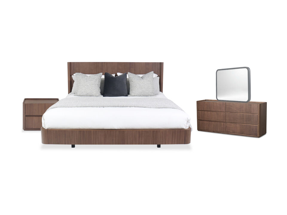 Nomad Queen 4-Piece Set in Walnut