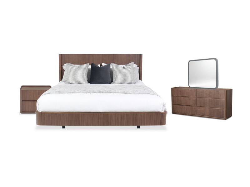 Nomad Queen 4-Piece Set in Walnut