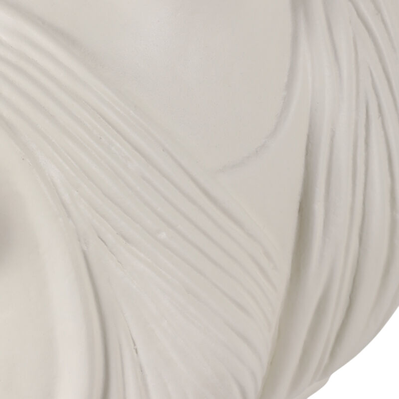 16x15" Paper Mache Bust, Ivory image number 5