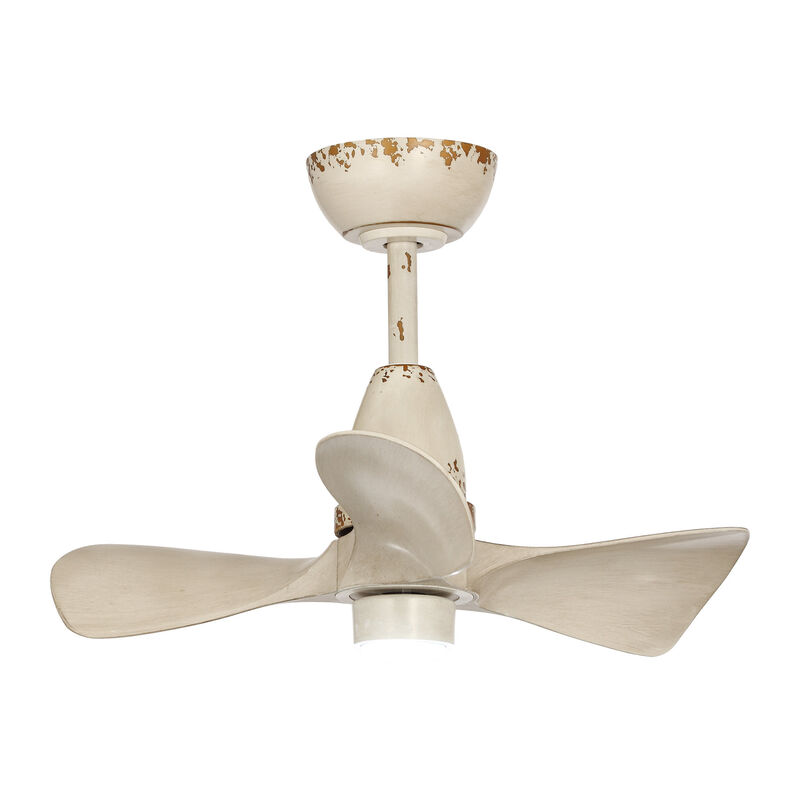 28" Modern White Propoller LED Ceiling Fan with Remote Control