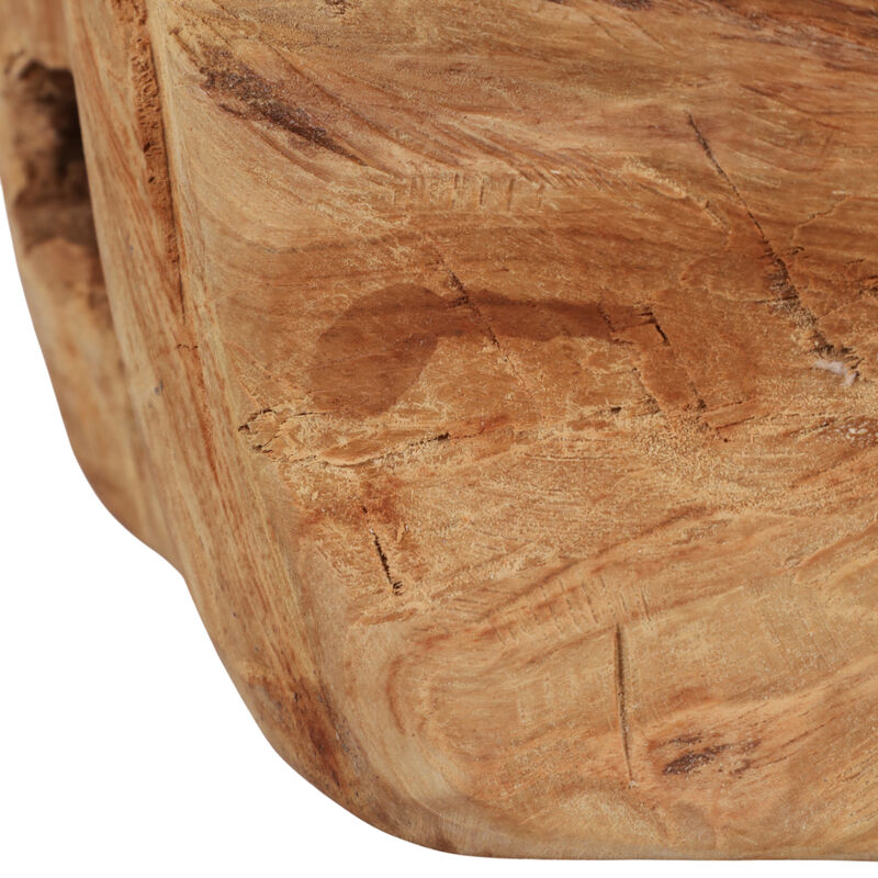 16x13" Organic Mungur Wood Bowl, Natural image number 5