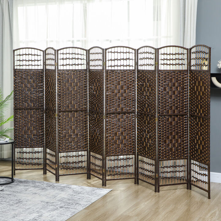 Hivvago Compact 8-Panel Folding Privacy Screen for Home and Office