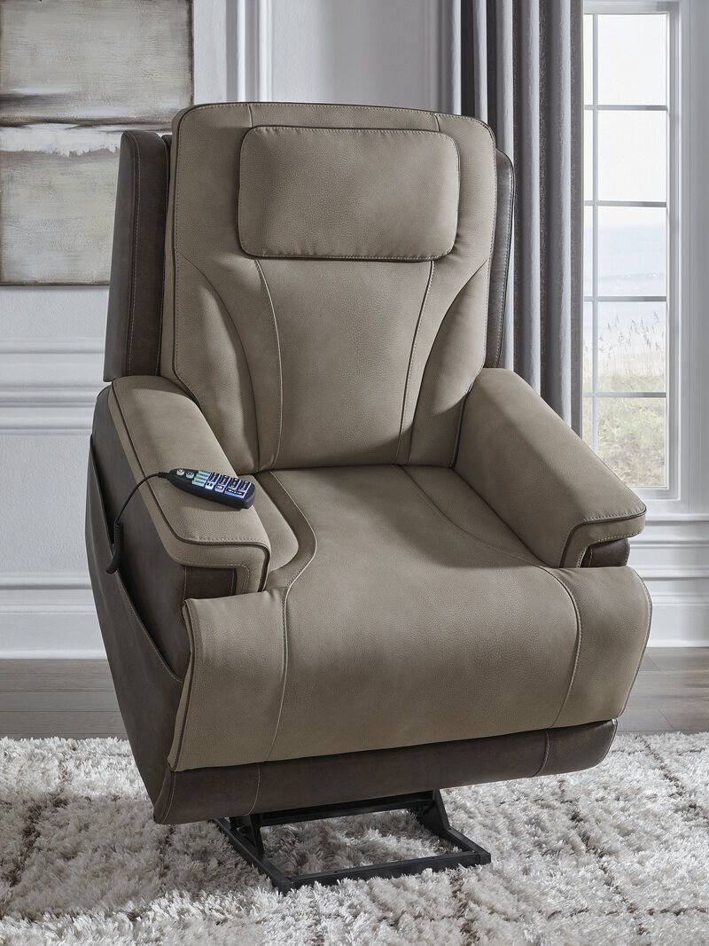 4Z-Serenity Zone Power Lift Recliner in Beige image number 3