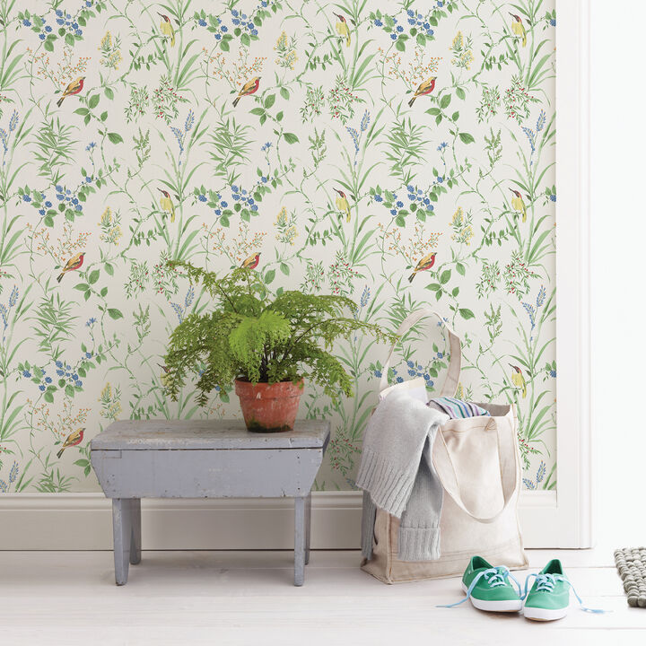 Imperial Garden Multicolor Botanical Wallpaper (Set of 2)