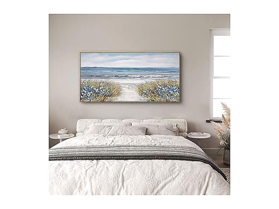 Framed Wall Art Bedroom Decor Farmhouse Boho Beach Coastal Vintage Floral Ocean