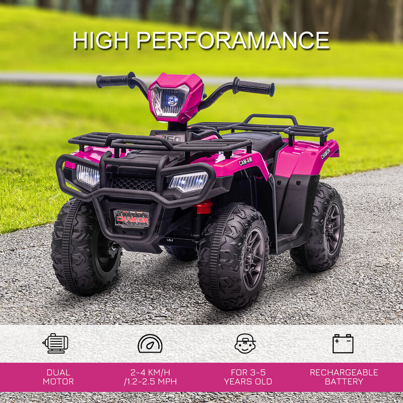 BreeBe 12V Electric Toy Car with Forward Backward Function, Music, LED Headlights image number 3