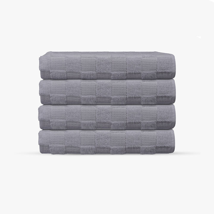 Waffle Terry 4 pcs Turkish Hand Towels Set