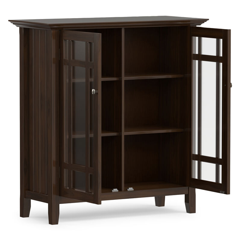 Bedford SOLID WOOD 39 inch Wide Transitional Medium Storage Cabinet in Dark Tobacco Brown image number 4