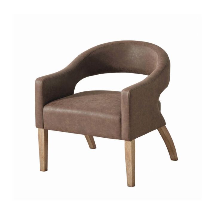 GOODSILO Modern Upholstered Accent Armchair Barrel Dining Chair Hollow-Out Side Club Chair