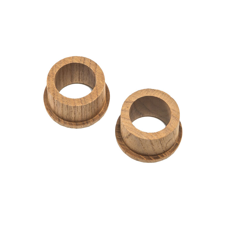 HomeRoots Set of Two Brown Wood Open Circle Drawer Pull Knobs image number 3