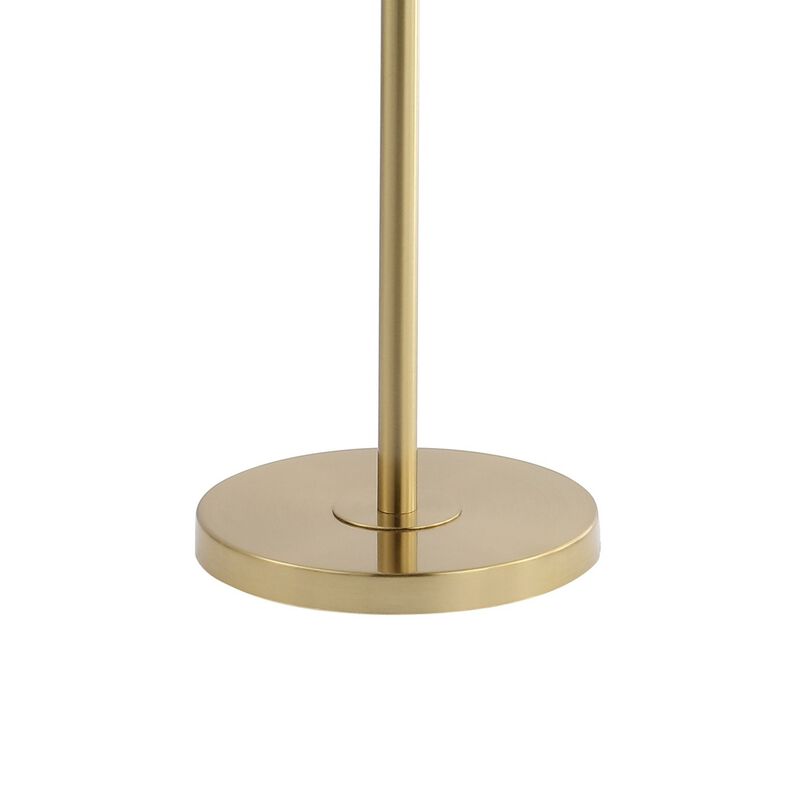 Billy 66.5" 3-Light Modern Contemporary Iron LED Floor Lamp, Brass Gold