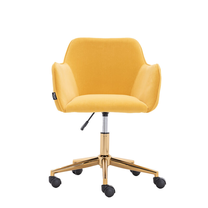 Streamdale Modern Velvet Adjustable Office Chair