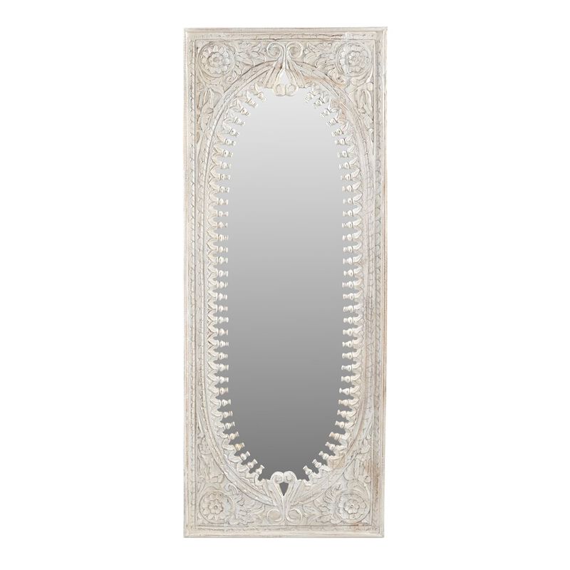 Alex Hamilton Kiara Mirror in Distressed Finished Handcarved Solid Wood