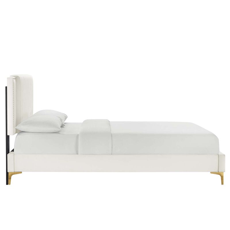 Modway - Zahra Channel Tufted Performance Velvet Full Platform Bed image number 2