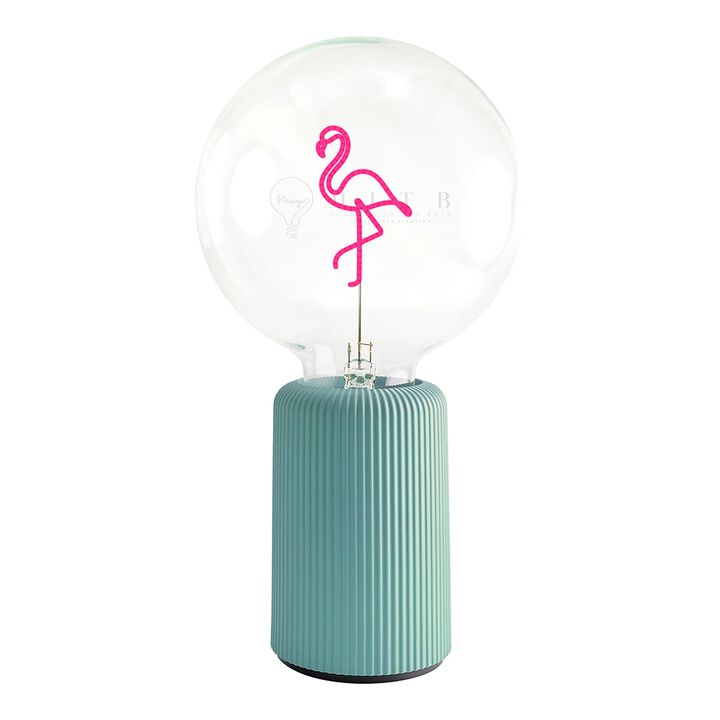 Bulb FLAMINGO Red with Base Table Lamp PORTABLE Pop
