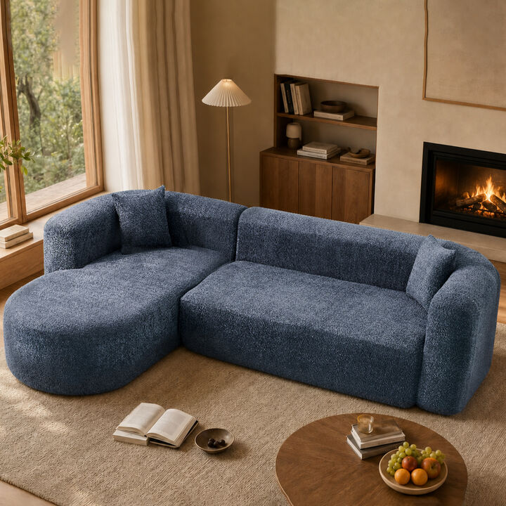 Cetram  L-Shaped Modular Sectional Sofa