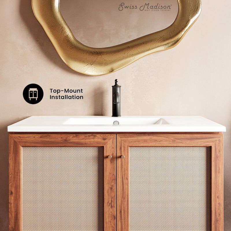 36 Ceramic Vanity Sink Top image number 7