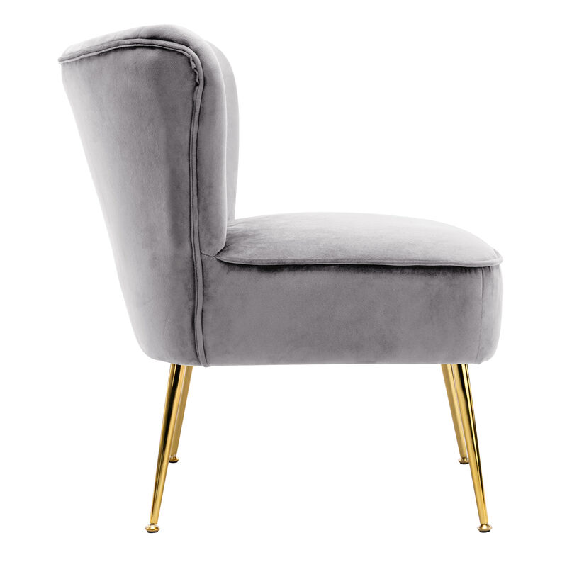 WestinTrends 25" Wide Tufted Velvet Accent Chair