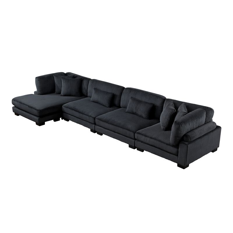Traverse 4-Piece Sectional with Reversible Chaise