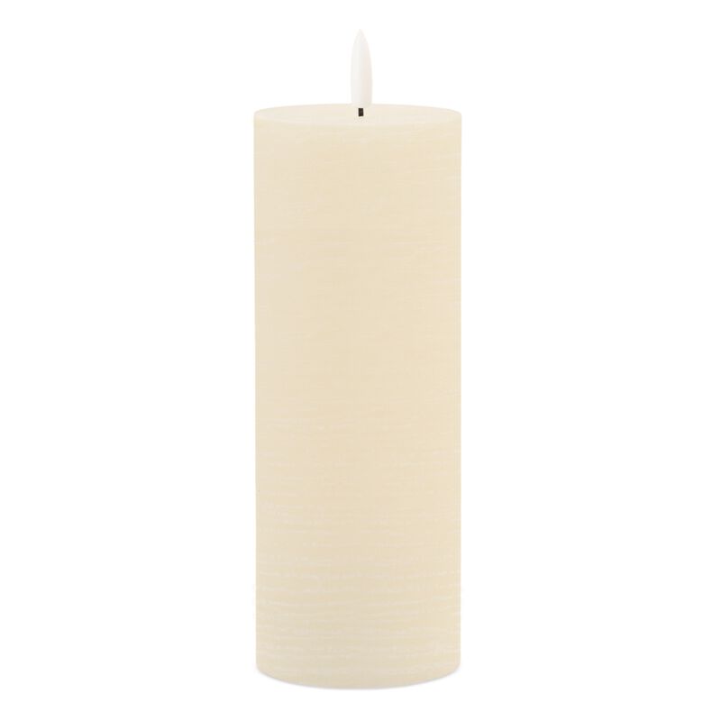Wick Pillar Candle Set of 2 – Elegant Clean-Burning Wax Candles for Home, Church, or Event Settings