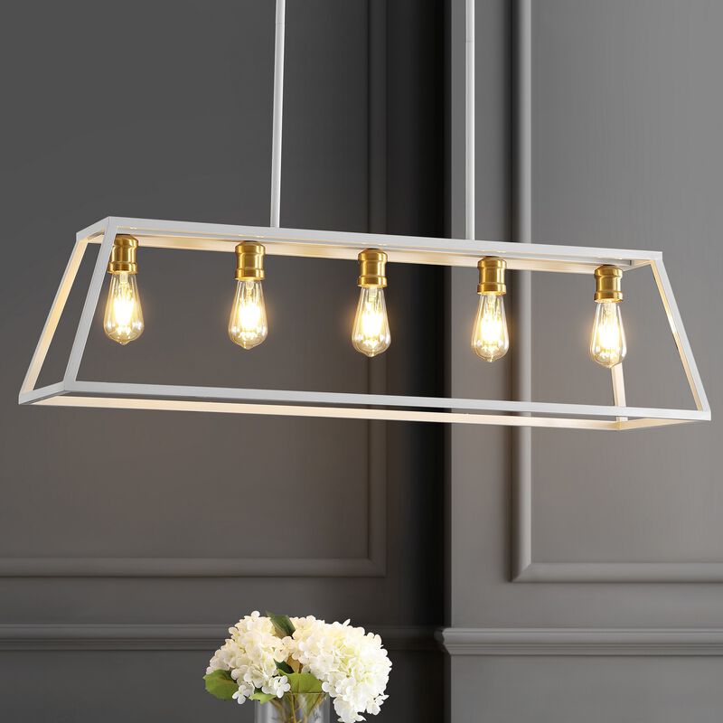 Floyd Adjustable Iron Farmhouse Vintage LED Dimmable Pendant