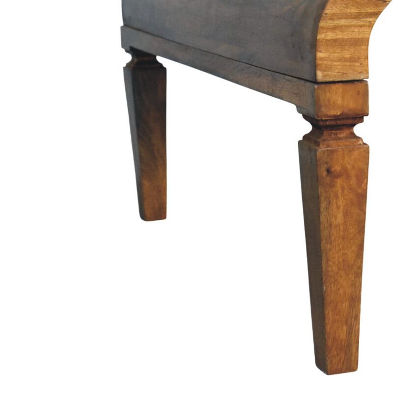 Artisan Furniture Solid Wood Curved Frame Coffee Table , Brown image number 6