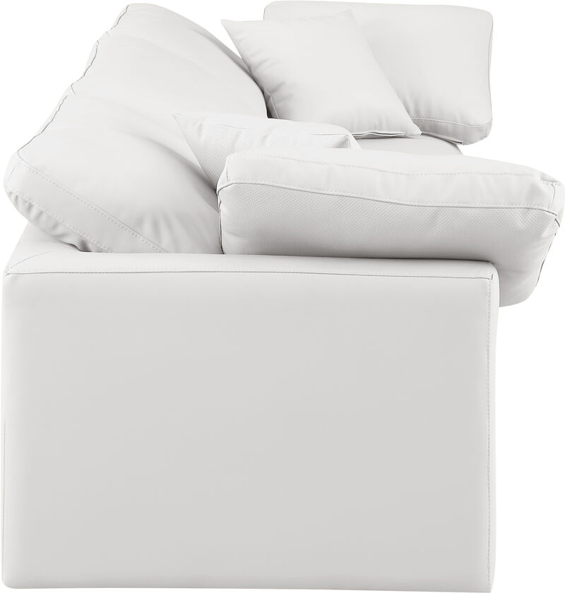 Meridian Furniture Indulge Cream Vegan Leather Modular Sofa
