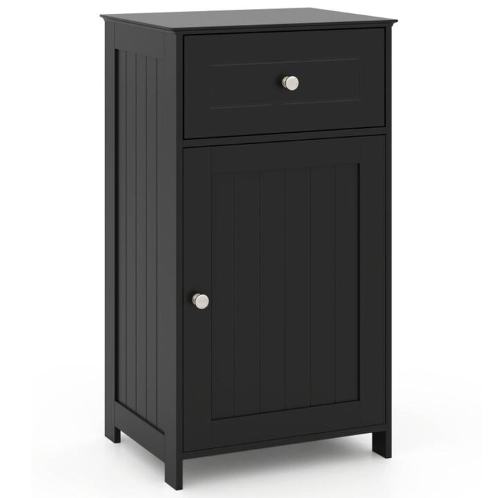 Hivvago Bathroom Cabinet with Drawer Single Door with Adjustable Shelf