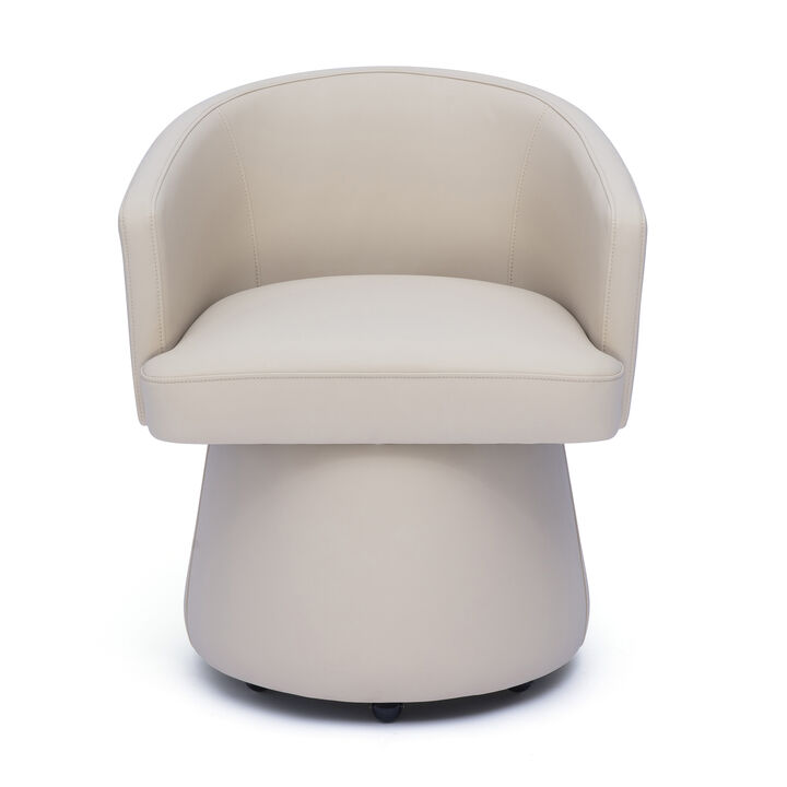 Kristen Seafoam Green Performance Vegan Leather Desk Chair