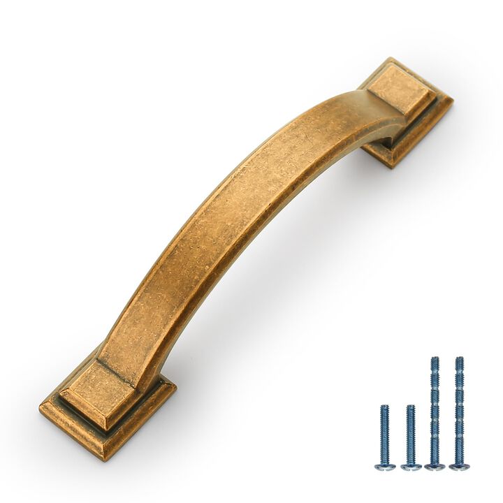 AOOTOCH 10 Pack Antique Brass Cabinet Pulls 3 Inch Kitchen Cabinet Handles Kitchen Handles for Cabinets Antique Drawer Pulls Ret