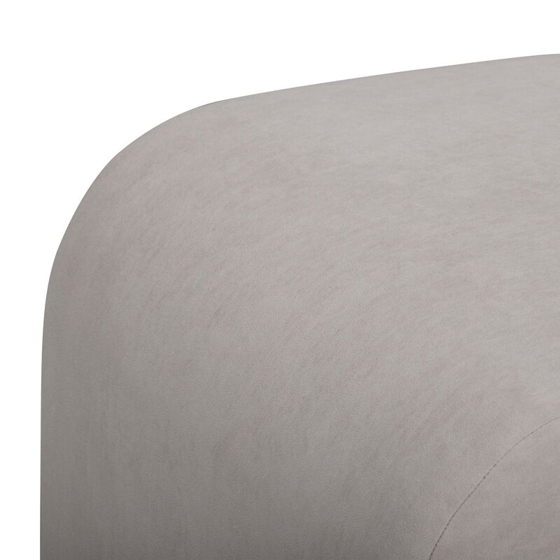 Desi Black and White Woven Fabric Ottoman image number 3